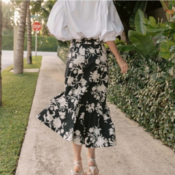 NWT! Johanna Ortiz x H&M Ruffled Skirt - Picture 4 of 13